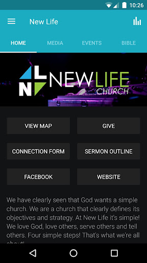 Android application New Life Church Beeville screenshort