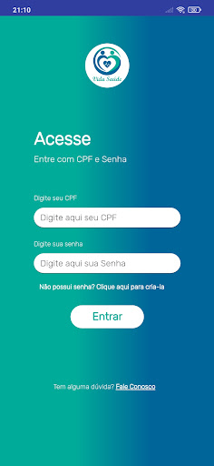 Android application DG Vida Saúde screenshort