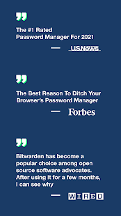 Bitwarden Passwortmanager Screenshot