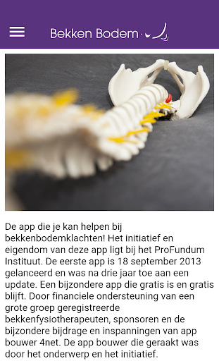Android application Bekkenbodem screenshort