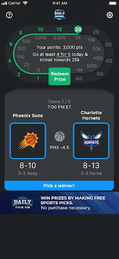 Daily Pickem Screen 2