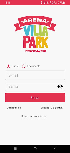 Android application Arena Villa Park screenshort