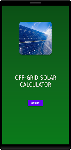 Android application OFF-GRID Solar Calculator screenshort