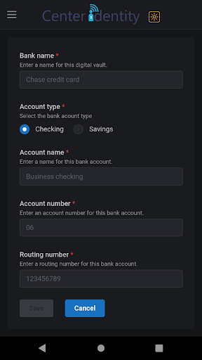 Password Manager Screen 3
