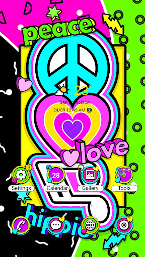 Android application Peace Love Music - Wallpaper screenshort