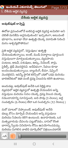 Indian Economics in Telugu
