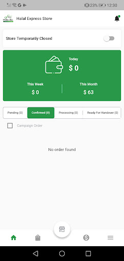 Halal Express Store Screen 2