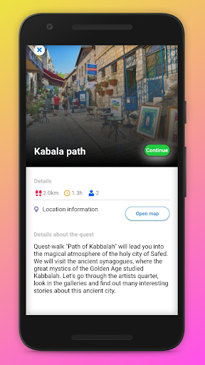 Android application Questify Me screenshort