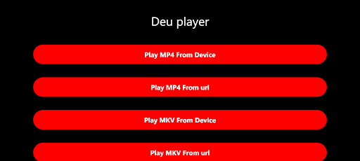 Android application Deu Player | Video player screenshort