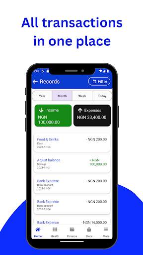 Taonet: Money Budget & Health Screen 2