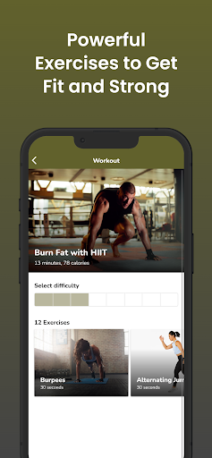 Screenshot of Military Style Fitness Workout