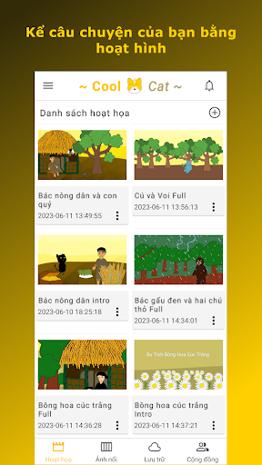 Android application Cool Cat - Animation Maker screenshort