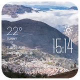 Riobamba weather widget/clock icon