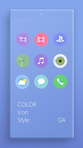 COLOR™ XPERIA | Theme A BLUE Screen 3