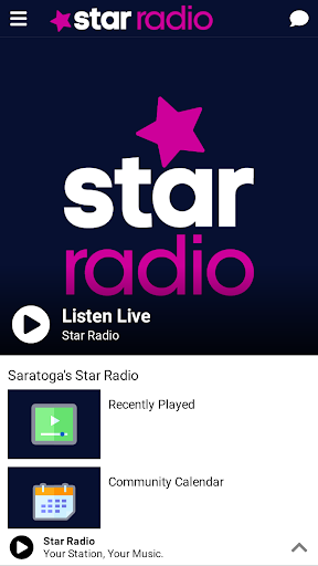 Android application Star Radio - Saratoga screenshort