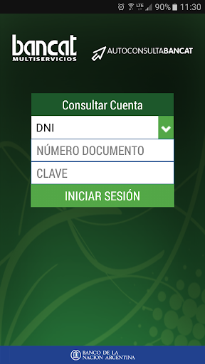 Android application Autoconsulta BanCAT screenshort