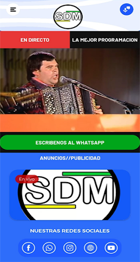 Android application SDM TELEVISIÓN screenshort