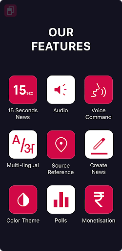 Android application NewsShorts: 15-Seconds News screenshort