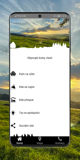 Android application Cestuj Českem screenshort