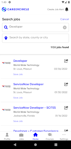 Screenshot of CareerCircle-Job Search & More