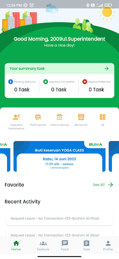 Android application BSPACE 2.0 screenshort