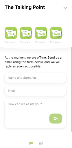 Android application The TALKing Point screenshort