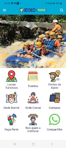 Android application EixoTrips screenshort