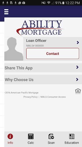 Screenshot of Ability Mortgage
