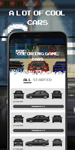 PixelArt Cars: Color by Number
