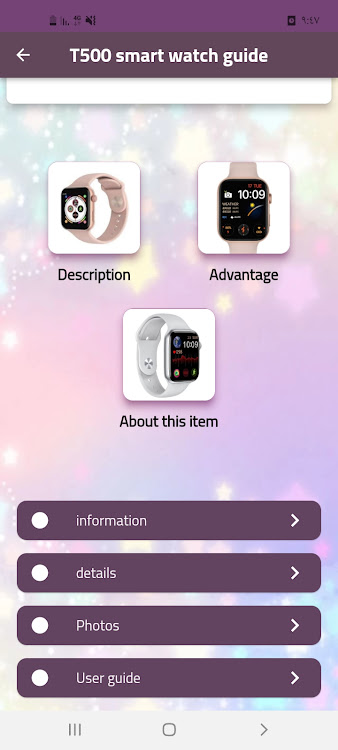 T500 smart watch guide - 4 - (Android)