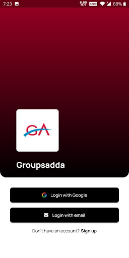 Android application Groupsadda screenshort