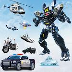Police Car Robot Cop USA Fight