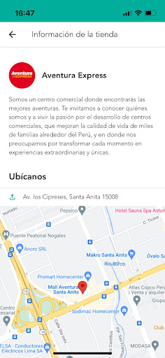 Aventura Express Screen 2