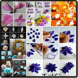 How to make paper flowers icon