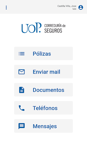 Android application UOP screenshort