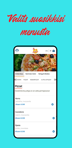 Android application Puijon Pizzeria screenshort