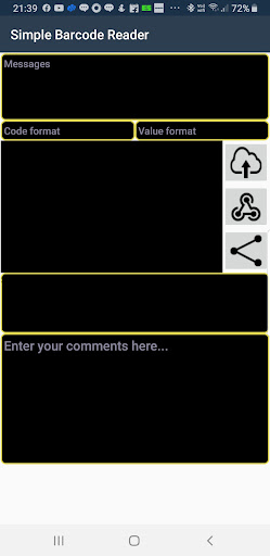 Android application Simple Barcode Reader screenshort