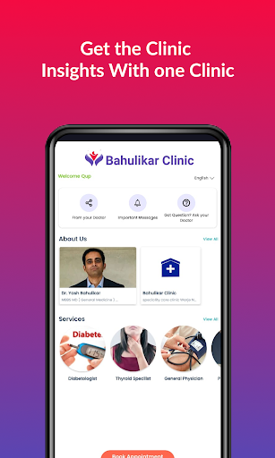 Android application Speciality Care Clinic screenshort