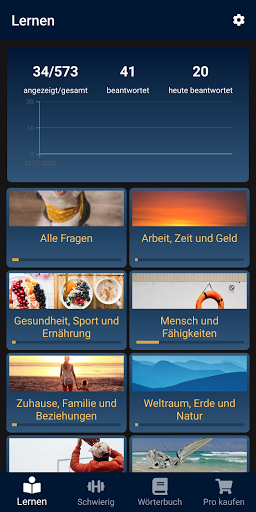 Android application Common German Nouns screenshort