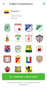 Stickers Fútbol Colombiano