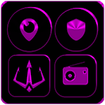 Black and Purple Icon Pack