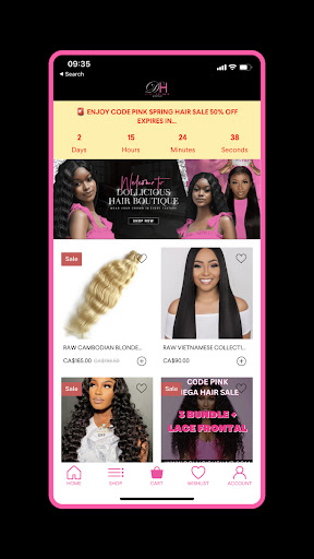 Android application Dollicious Hair screenshort