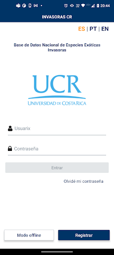 Android application Invasoras CR screenshort