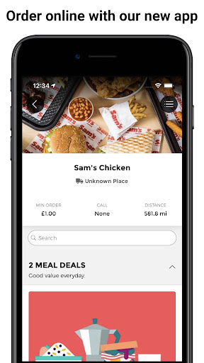 Android application Sam's Chicken UK screenshort