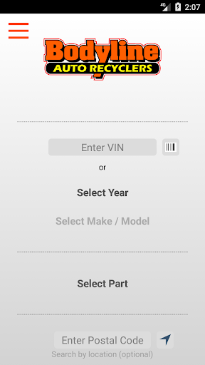 Android application Bodyline Auto Recyclers screenshort