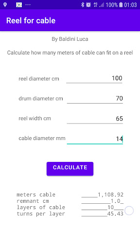 Reel for cable Screen 3