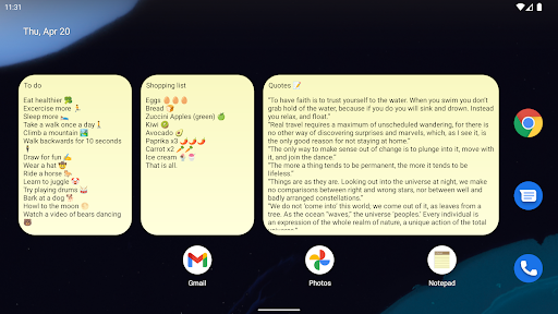 Notepad - simple notes screenshot
