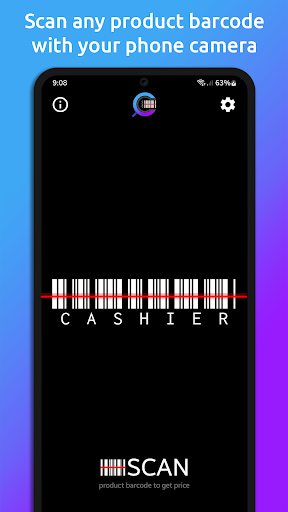 Cashier: Find Price by Barcode Screen 2