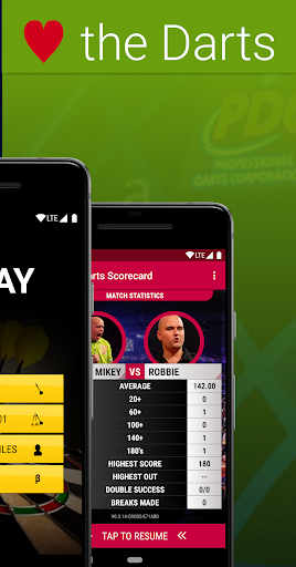 Darts Scorecard Screen 2