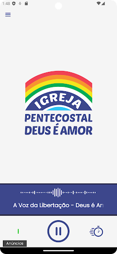 Android application Rádio Deus é Amor - CURITIBA screenshort